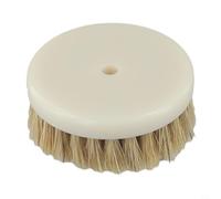 Tête de brosse de perçage de 60 mm de diamètre avec poils doux pour nettoyer tapis, canapé, intérieur de voiture, tissu et surfaces de bain (marron)