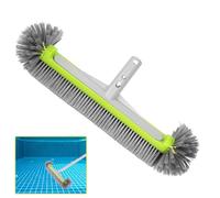 Tête de Brosse de Piscine 45cm Balai Piscine Brosses Poils Robustes, Manche en Aluminium, Tête de Brosses Hémisphérique pour Mur et Sol (Perche Télescopique Non Incluse)