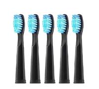 Tête De Brosse De Rechange Compatible Avec La Brosse À Dents Électrique Fairywill FW-507/508/515/551/917/959/2011/D1/D3/D7/D8(5 Pcs Black)