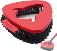 Tête de brosse de rechange compatible avec le système Vileda Turbo Spin Mop - Brosse à récurer à poils rigides pour salle de bain, cuisine, piscine, terrasse murale