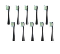 Tête de brosse de rechange compatible avec Oclean, brosse à dents électrique à poils souples X/X PRO/Z1, brosses remplaçables, compatibles avec O-Clean Sonic(10 black)