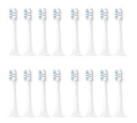 Tête de brosse de rechange compatible avec Xiaomi Mijia T300/T500/T700 Têtes de brosse à dents électrique Sonic Buse à poils doux Nettoyage en profondeur (16 pièces, blanc bleu)