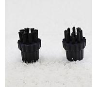 Tête de brosse de rechange en nylon pour balai à vapeur, accessoire pour nettoyer le four, le barbecue et stocker les surfaces claires (2 pièces)