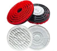 Tête de brosse de rechange et tampon à récurer pour S7000 S7001 S7020 S7005 S8021 S8001 Vapeur Poils en nylon microfibre Nettoyage en profondeur pour carrelage en bois dur piscine (2)