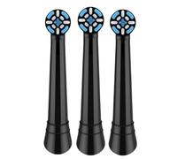 Tête De Brosse De Rechange For Brosse À Dents Électrique. Compatible Avec Soniques Oral-B IO3, IO4, IO5 Et IO6 Les Brosses À Dents Électriques(3 Black)