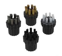 Tête de brosse de rechange pour balai vapeur compatible avec la plupart des nettoyeurs vapeur avec brosses en laiton et douces pour plusieurs tâches de nettoyage (A)
