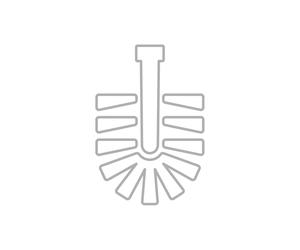 Tête de brosse de rechange Zone Denmark, Designer Thomas Dudzinski, 9 cm