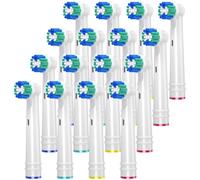 Tête de brosse de remplacement pour oral B, 16 paquets de têtes de brosse à dents électrique pour oral B Braun, EB17-P Precision Clean Brush Heads Fit for oral b Pro, Vitality Smart Genius Series