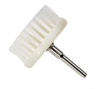 Tête de brosse douce blanche de 60 mm pour nettoyer l'intérieur de la voiture, la moquette, le tissu du canapé et le cuir | Brosse métallique de 6 mm compatible avec les outils de perçage