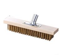 Tête de brosse en fil d'acier robuste pour un nettoyage en profondeur - Poils résistants à la rouille pour allée, chemin, mur en pierre pour carrelage 50 cm (E)