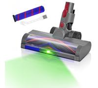 Tête de Brosse LED Compatibilité pour Dyson V7/V8/V10/V11/V15 Aspirateurs | Tête de Brosse LED Brosse Remplaçable pour Parquet, Sols Durs et Moquettes à Poils Courts (2 Brosses)