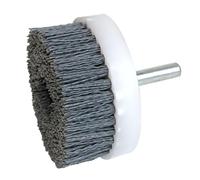 Tête de brosse métallique abrasive de 2/3/4 pouces for ébavurage, polissage, roue en nylon for meubles, sculpture sur bois, outil de meulage rotatif for perceuse(10x90mm)