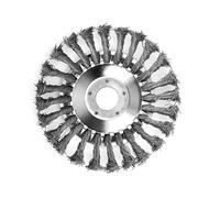 Tête de brosse métallique de rechange avec fils noués pour débroussailleuse Tête torsadée en acier carbone pour jardin