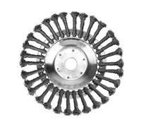 Tête de brosse métallique de rechange avec fils noués pour débroussailleuse Tête torsadée en acier carbone pour jardin