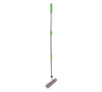Tête de brosse multifonction en fil d'acier inoxydable pour terrasse extérieure, garage, piscine, joint en acier inoxydable et balai en bois