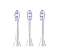 Tête De Brosse Rechange Compatible Avec Les Brosses À Dents Électriques Vibrantes Xiaomi Mijia MES610, MES609, MES613 Et MES611 (embouts Poils Souples Professionnels)(Purple)
