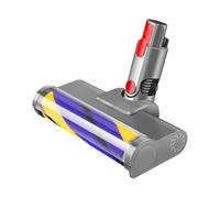 Tête de brosse rotative de rechange for aspirateur Dyson, compatible avec les modèles V7, V8, V10, V11 et V15. Pièce détachée : tête de brosse souple avec voyant vert.