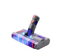 Tête De Brosse Turbo Électrique À Double Rouleau, Compatible Avec Les Aspirateurs Dyson V7, V8, V10, V11, V15, Avec Lumières LED, Tête De Balai De Rechange