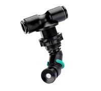 Tête de brouillard pour boîtier Rainforest, buse de brumisation pour terrarium avec corps en PVC, connecteur en T, sortie coudée et clip vert pour vivariums, tête de brouillard pour Vivarium à