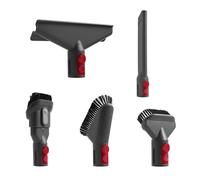 Tête de buse d'aspiration plate sous vide, compatible avec Dyson, V7 V8 V10 V11 V12 V15, tête de brosse à matelas, brosse ronde, accessoires de pièces de brosse douce(5-piece set)
