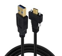 Tête de câble USB de type C avec verrouillage à vis, conception d ' une connexion sécurisée pour caméras industrielles et équipements d ' automatisation Câble USB C pour caméra industrielle avec à vis