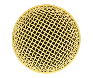 Tête de Calandre de Microphone en Maillage de Remplacement pour la Tête de Balle SM58S Beta58a UT2 (Gold)