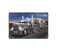 tête de camion,Art Poster Decor Funny Tin Metal Signs Gift-20 x 30 cm (8 x 12 inch) F-20
