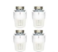 Tête de capteur de valve thermostatique M30 x 1,5, ampoule sensible à la température, système de chauffage thermostatique pour système de chauffage (4 pièces)