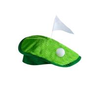 Tête de casquette de golf à balles-Fun Beret golfeur Hole-in-1 | Chapeau de costume nouveauté | Tesno sur le thème de golf de fête avec terrain de drapeau pour accessoires de costume de fête et
