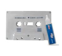 Tête De Cassette Propre, Kit d'entretien Audio C/assette Clean, Entretien Humide Liquide Nettoyage Inclus, Nettoyant Têtes Vidéo Nettoyeur Tête Et Démagnétiseur