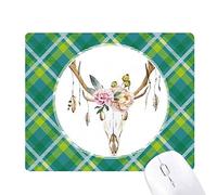 tête de cerf fleur leaf nation réseaux verte grille pixel tapis de souris