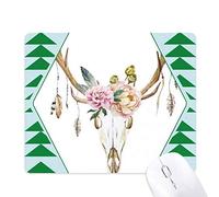 tête de cerf fleur leaf nation tapis de souris green pine tree tapis en caoutchouc