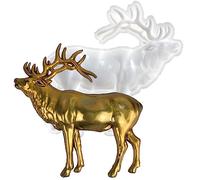 Tête de Cerf Résine Moules, Animal Figurines Moules en Silicone Résine époxy, Moules en Silicone Formes Cerf, pour Ornements Muraux et Décorations de Bureau, Cadeaux d'anniversaire