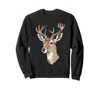 Tête de cerf stylisée - Illustration Animale Sweatshirt