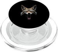 Tête de chacal en colère Rugissant Animal Sauvage Art du désert PopSockets PopGrip pour MagSafe