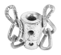 Tête de Chaîne de Tarière de Drainage 16mm, Raccord Acier Argenté | Installation Rapide, Extraction Multi-débris, pour Entretien Plomberie Maison et Débouchage D’urgence