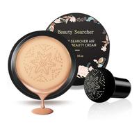 Tête de champignon - Coussin d'air CC - Crème fond de teint correcteur maquillage - Fond de teint liquide hydratant éclaircissant pigmenté, même teint de peau base BB (Brunette Brown)