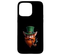 Tête de Chapeau Vert Visage Leprechaun Irlandais Art Coque pour iPhone 15 Pro Max