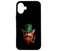 Tête de Chapeau Vert Visage Leprechaun Irlandais Art Coque pour iPhone 16 Plus