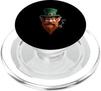 Tête de Chapeau Vert Visage Leprechaun Irlandais Art PopSockets PopGrip pour MagSafe