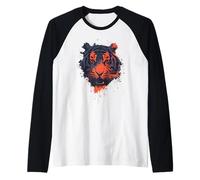 Tête de Chat Tigre Style Urbain Manche Raglan