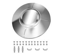 Tête de chauffage de terrasse, 84 cm, réflecteur de chauffage de parasol avec 3 trous pré-percés, couverture de chauffage de terrasse à chauffage rapide, chaleur durable