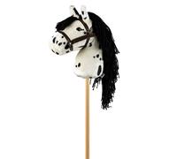 Tête de cheval blanc tacheté à chevau