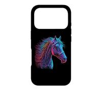 Tête de Cheval colorée Style rétro aérographe Coque pour iPhone 17 Pro