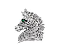 Tête de cheval épinglette alliage polyvalent garde-robe pièce d ' accent tenue décontracté formelle symbolique tête de cheval broche Badge alliage Badge broche
