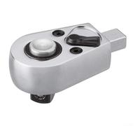 Tête de ynamométrique à cliquet ouverte 9 x 12 mm - Outil d'insertion en acier traité thermiquement avec échelle transparente - Libération rapide pour l'entretien industriel automobile - Argent
