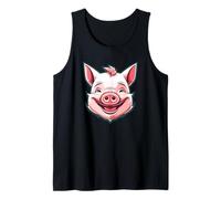 Tête de Cochon Rose Souriant Débardeur