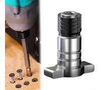 Tête de conversion de clé électrique pour tournevis électrique - Adaptateur d'arbre carré double usage avec interface hexagonale, 45 x 37 mm, boule en acier Lo