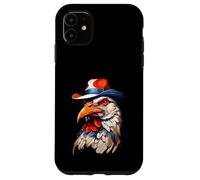 Tête de Coq Stylisée avec Chapeau en Style BD Coque pour iPhone 11