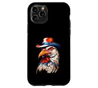 Tête de Coq Stylisée avec Chapeau en Style BD Coque pour iPhone 11 Pro